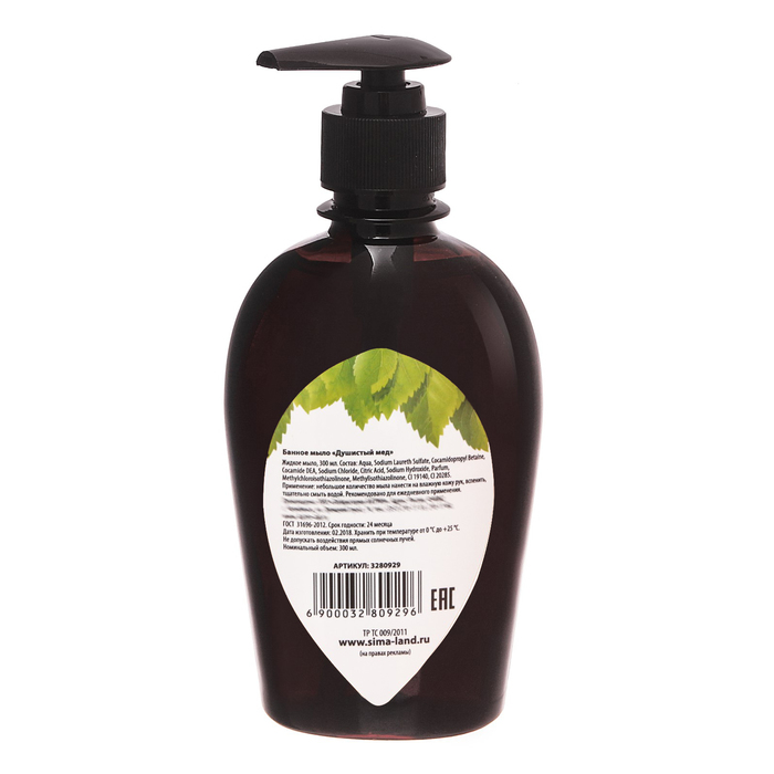 Жидкое мыло в баню "Душистый мёд", 300 мл