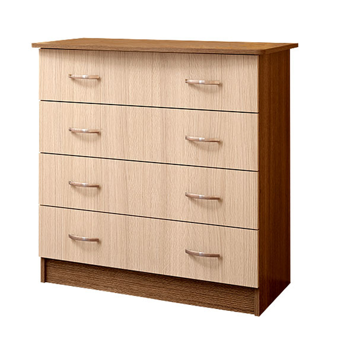 Комод Морфей, 850 × 500 × 870, Ясень шимо темный/Ясень шимо светлый