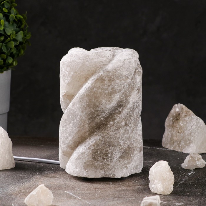 Светильник соляной "Феерия Воздух", на пластиковых ножках, цельный кристалл, 13 х 13 х 19 см