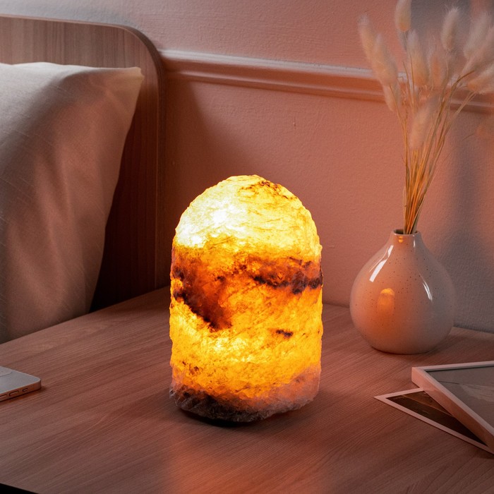 фото Соляная лампа "феерия гора большая", цельный кристалл, 20 см, 4,5 кг ваше здоровье