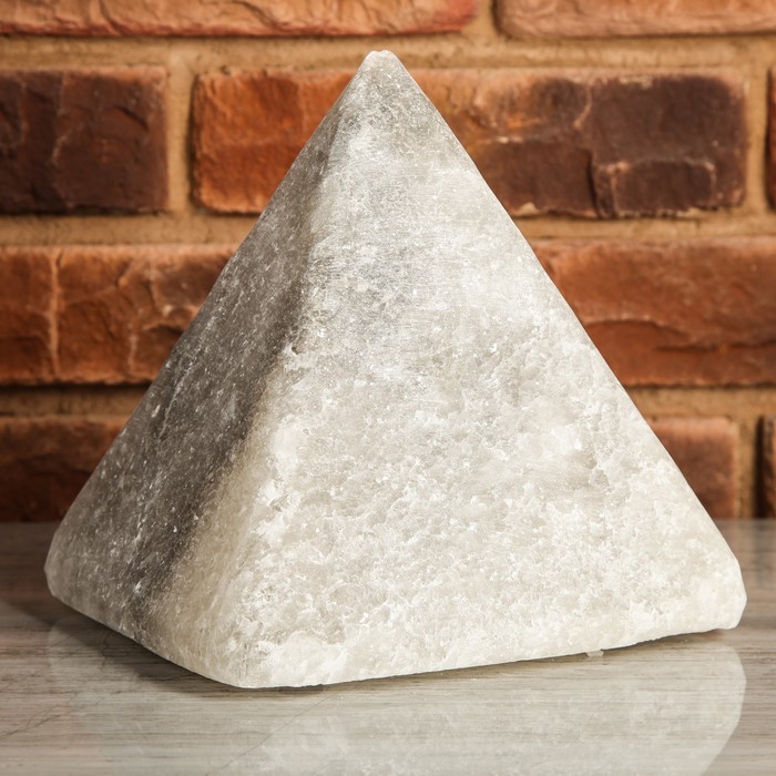 Светильник соляной "Феерия Огонь", на пластиковых ножках, цельный кристалл, 19 х 19 х 19 см