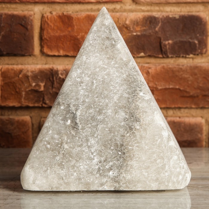 Светильник соляной "Феерия Огонь", на пластиковых ножках, цельный кристалл, 19 х 19 х 19 см