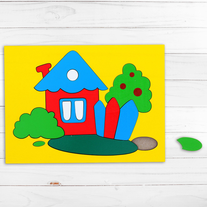 Головоломка "Собери картинку: домик", 18 элементов