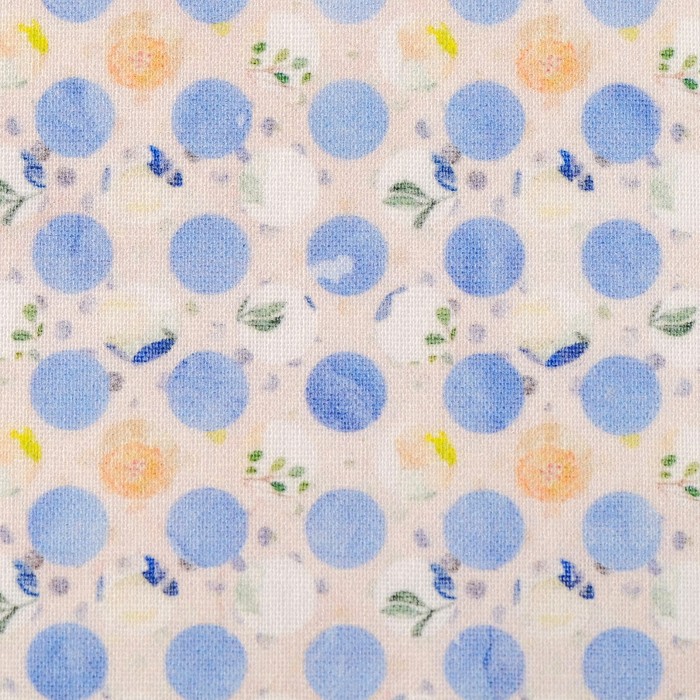 Ткани для пэчворка "Акварельные пионы", 120г/кв.м, №3