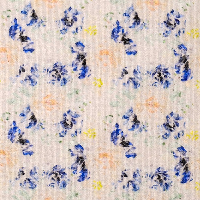 Ткани для пэчворка "Акварельные пионы", 120г/кв.м, №8