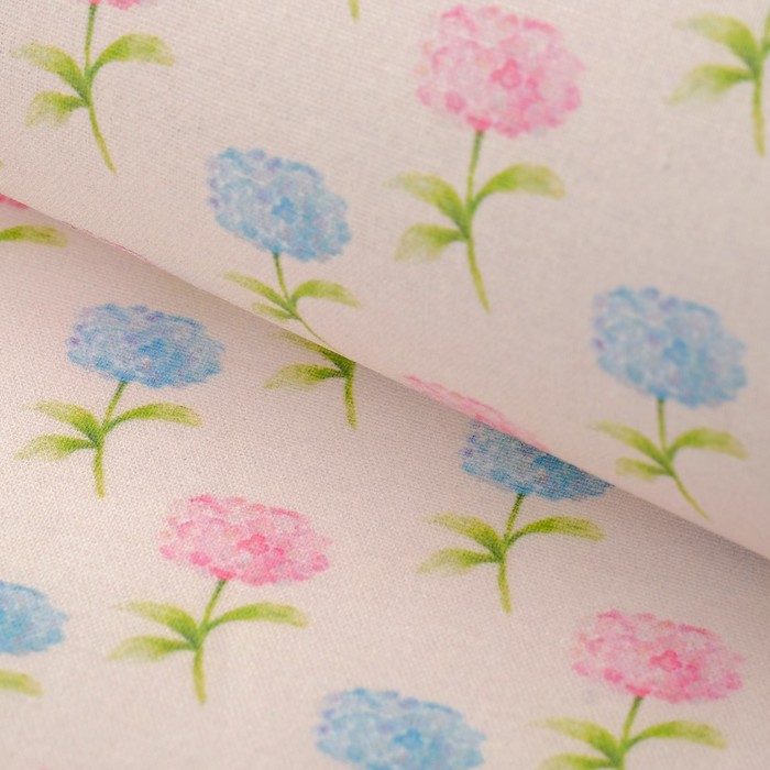 Ткани для пэчворка "Весенняя гортензия", 120г/кв.м, №1