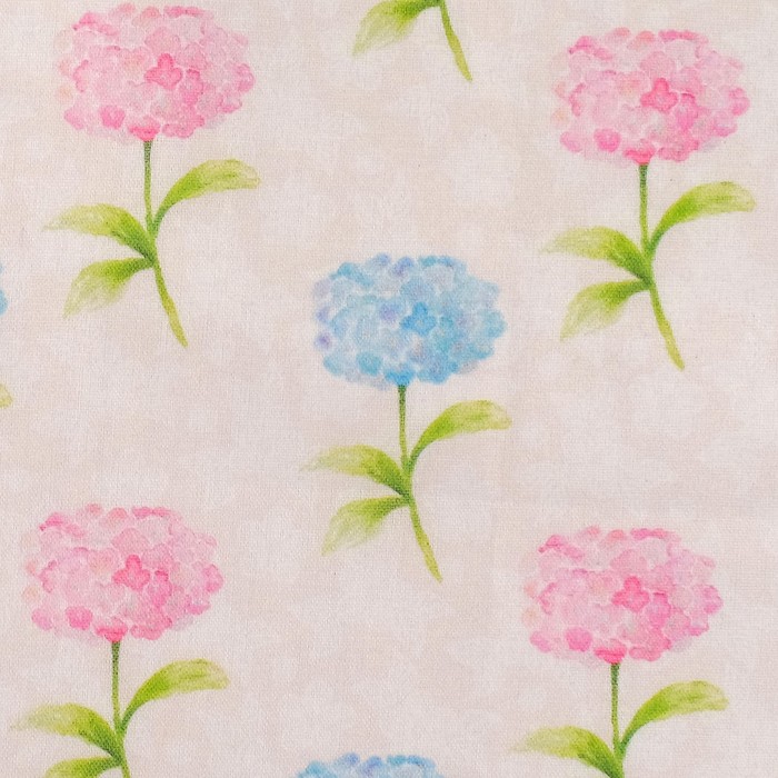 Ткани для пэчворка "Весенняя гортензия", 120г/кв.м, №2