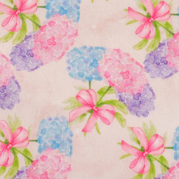 Ткани для пэчворка "Весенняя гортензия", 120г/кв.м, №5