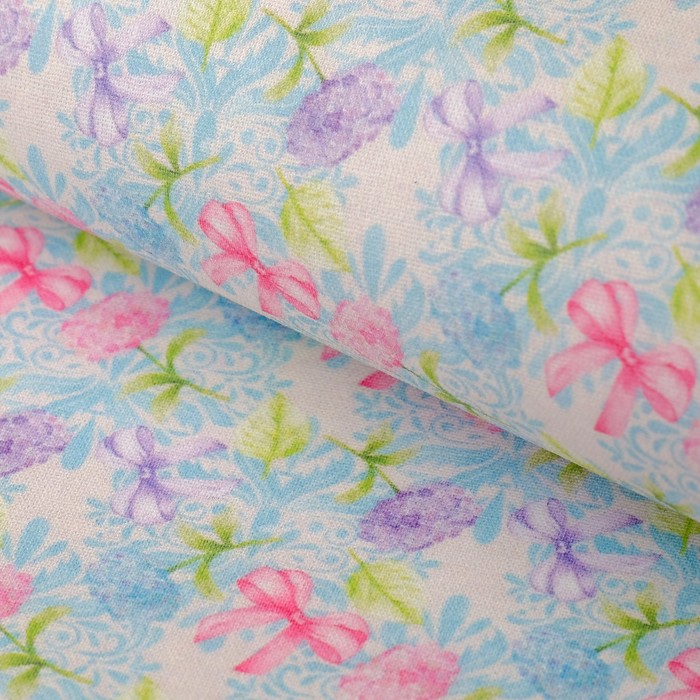 Ткани для пэчворка "Весенняя гортензия", 120г/кв.м, №7