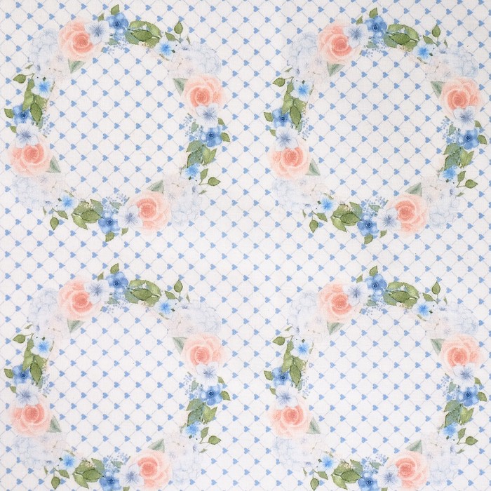 Ткани для пэчворка "Цветущие сады", 120г/кв.м, №7