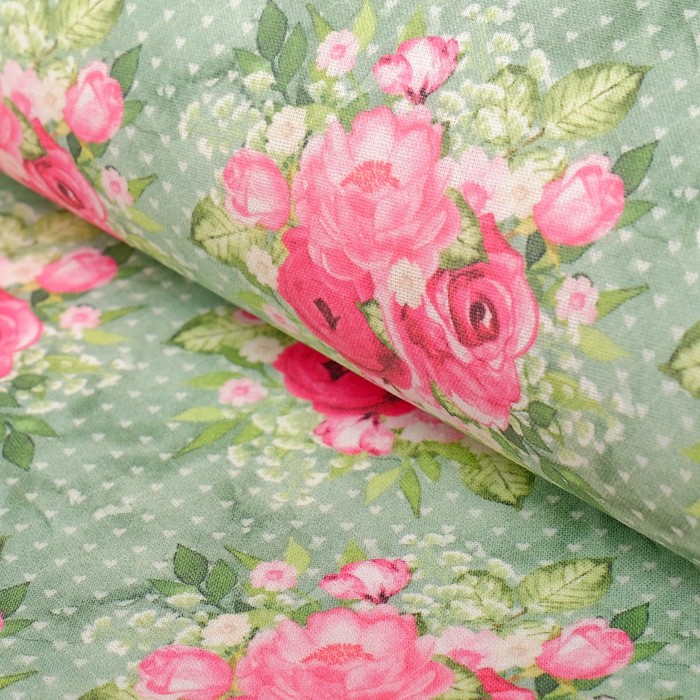 Ткани для пэчворка &quot;Великолепный розарий&quot;, 120г/кв.м, №14