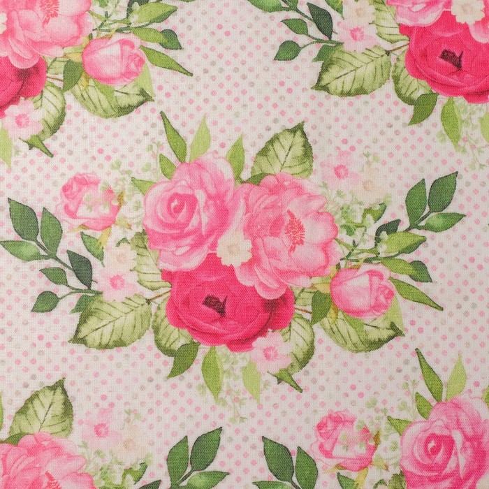 Ткани для пэчворка "Великолепный розарий", 120г/кв.м, №15