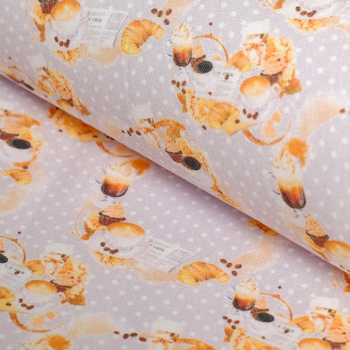 Ткани для пэчворка &quot;Кофе-тайм&quot;, 120г/кв.м, №3