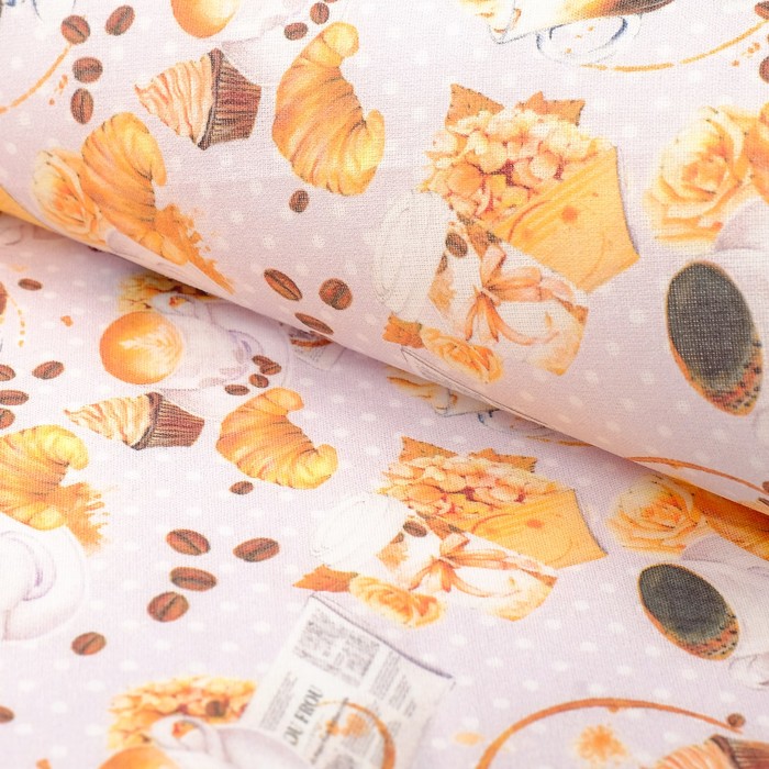 Ткани для пэчворка &quot;Кофе-тайм&quot;, 120г/кв.м, №13