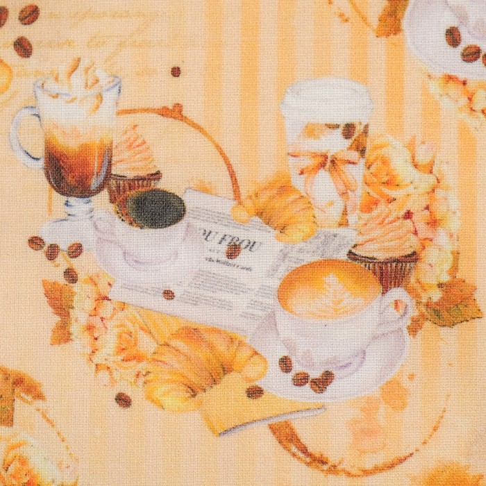 Ткани для пэчворка "Кофе-тайм", 120г/кв.м, №14