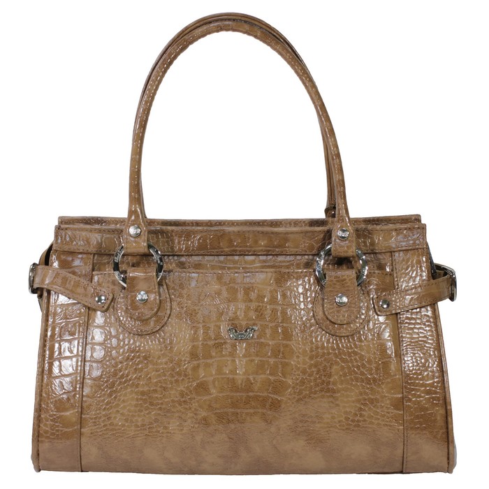 Сумка женская, отдел на молнии, наружный карман, цвет коричневый