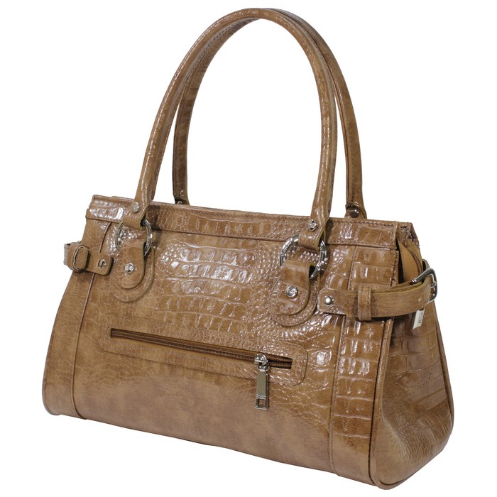 Сумка женская, отдел на молнии, наружный карман, цвет коричневый