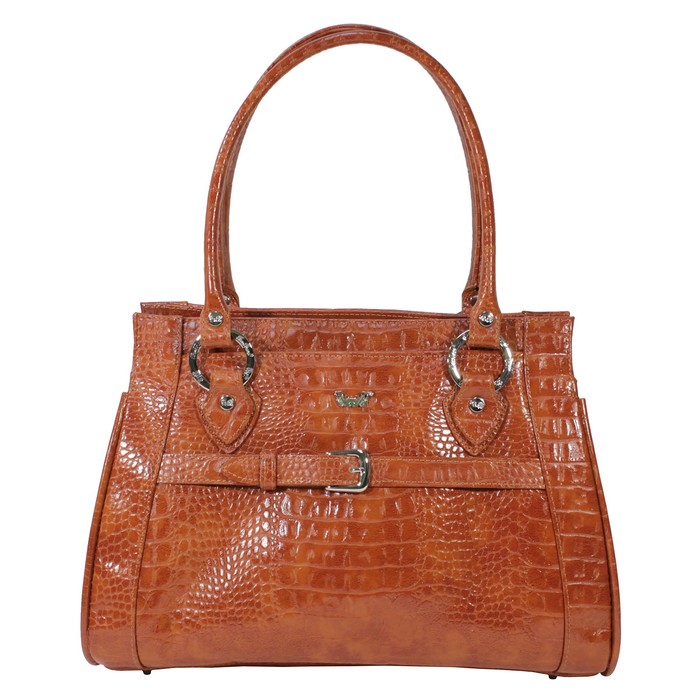 Сумка женская, отдел на молнии, наружный карман, цвет рыжий