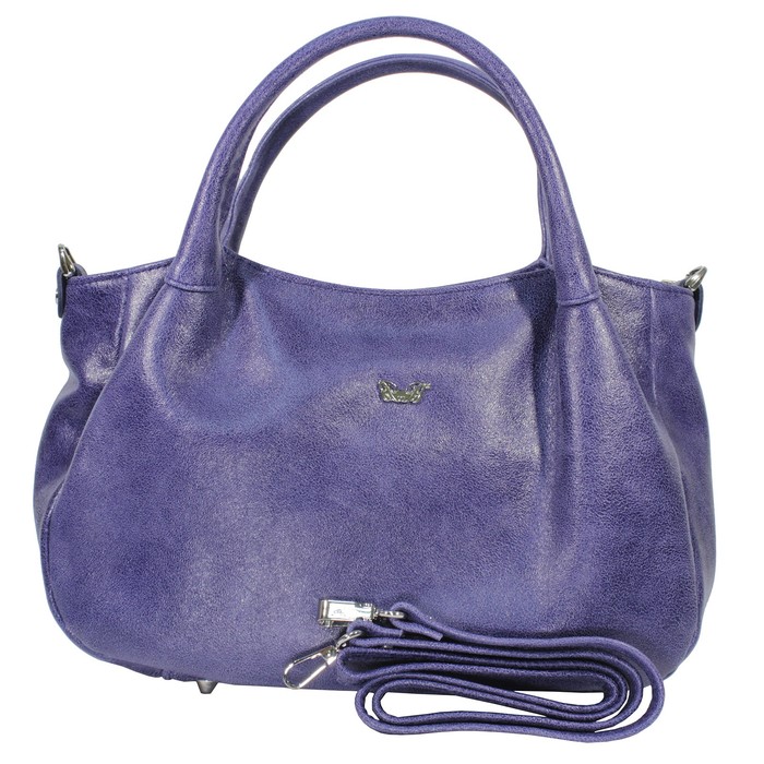 Сумка женская, отдел на молнии, наружный карман, цвет синий