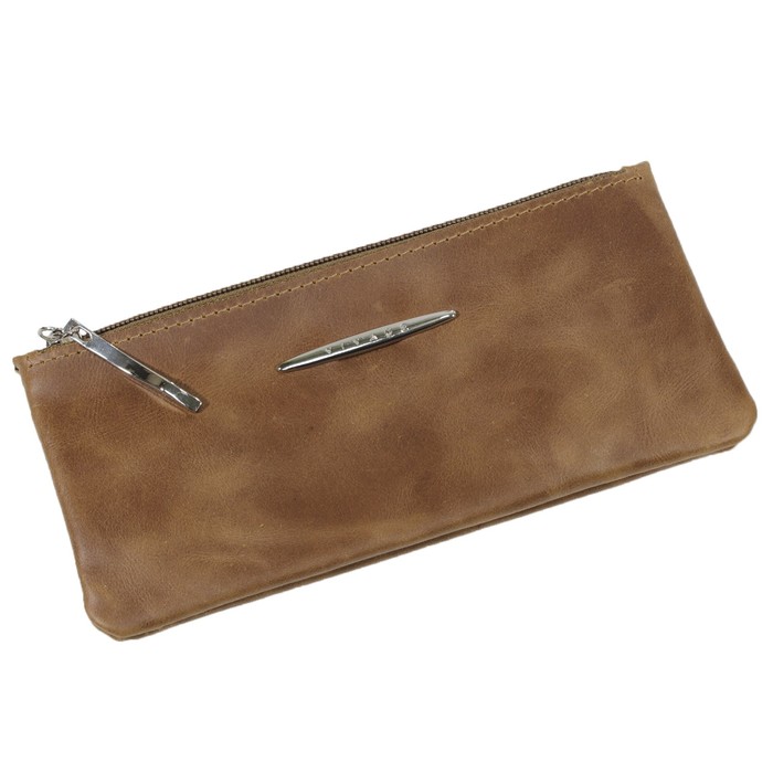 Кошелёк женский на молнии, наружный карман, цвет коричневый