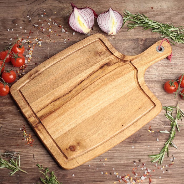 Доска для подачи из акации 39х26,7 х1,5 см УЦЕНКА