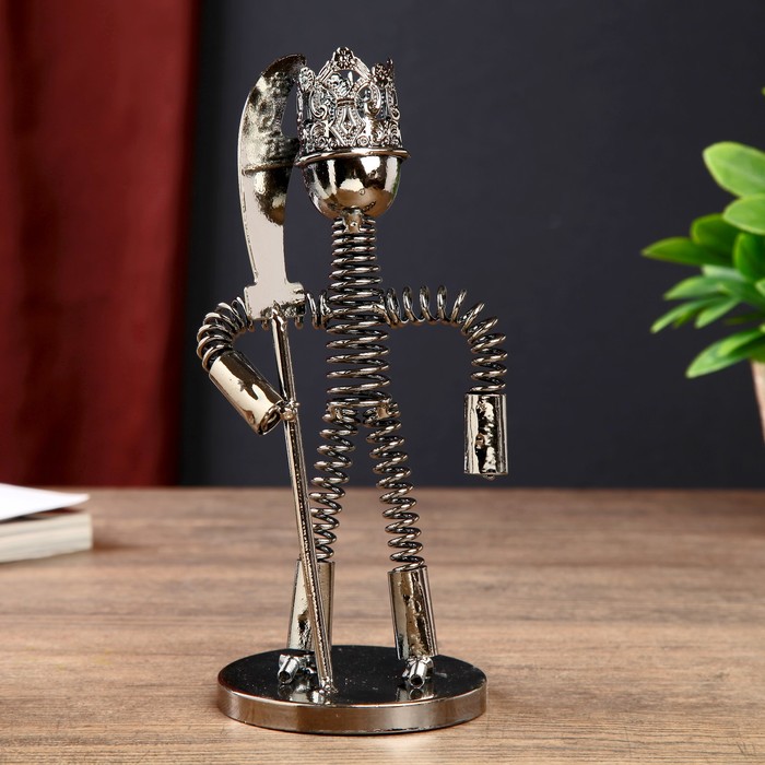 Сувенир металл "Самоделкин с секирой" 19,5х8,2х8,2 см