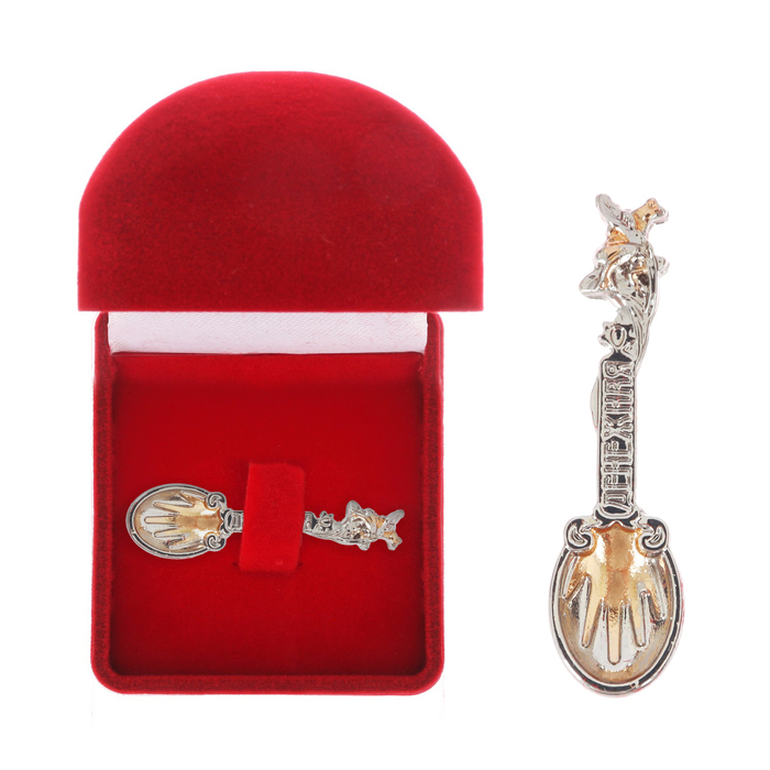 Ложка-загребушка в подарочной коробке "Денежная лягушка"