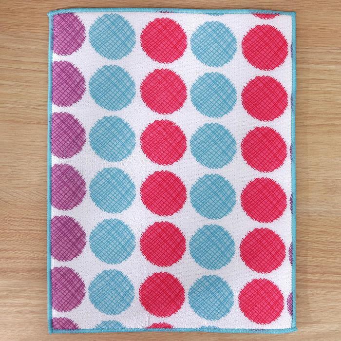 Коврик для сушки посуды 30х40 см "Твистер", микрофибра