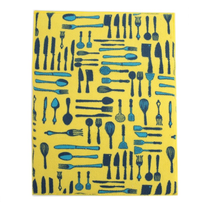 Коврик для сушки посуды 30х40 см "Кухня", микрофибра