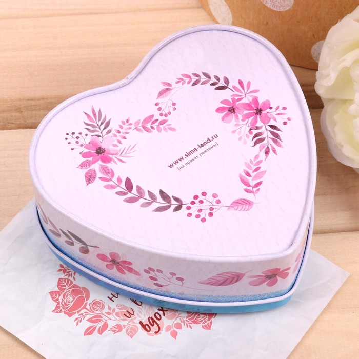 Шкатулка и открытка "Самой прекрасной" в подарочной коробке, МИКС