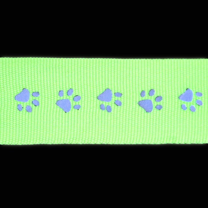 Лента со светоотражающим рисунком, ширина-25мм, 5±1м, цвет салатовый