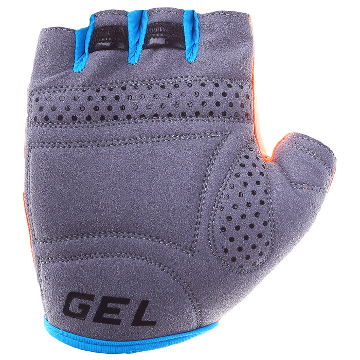 Перчатки велосипедные STG AL-03-325, размер S, цвет оранжево-серые