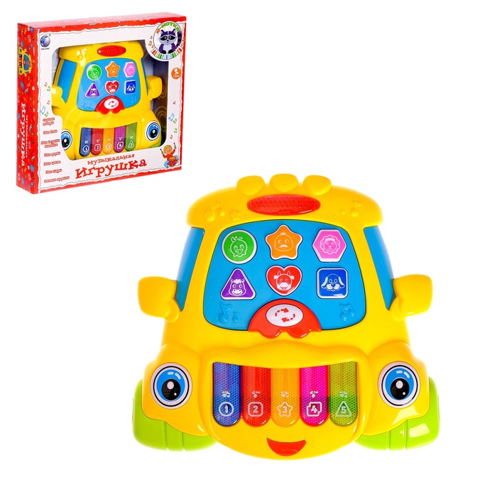 Музыкальная игрушка-ионика «Бибика», забавные мелодии, световые эффекты, русская озвучка, МИКС