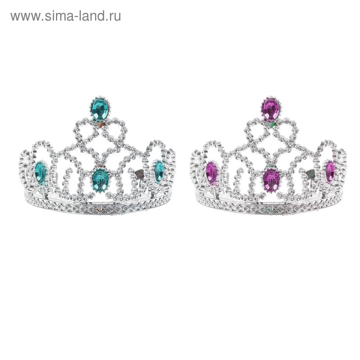 Корона «Красота», цвета МИКС корона с камушком сердечком микс