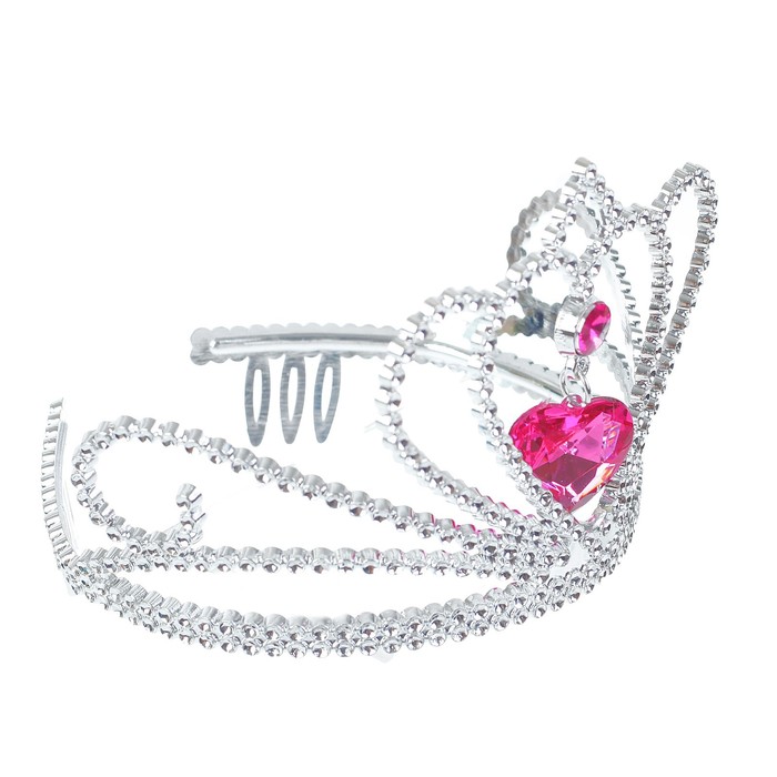 Корона "Капелька" с камнями цвета МИКС