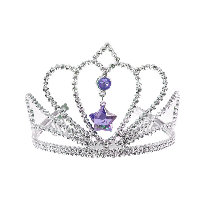 Корона "Звезда" с камнями цвета МИКС