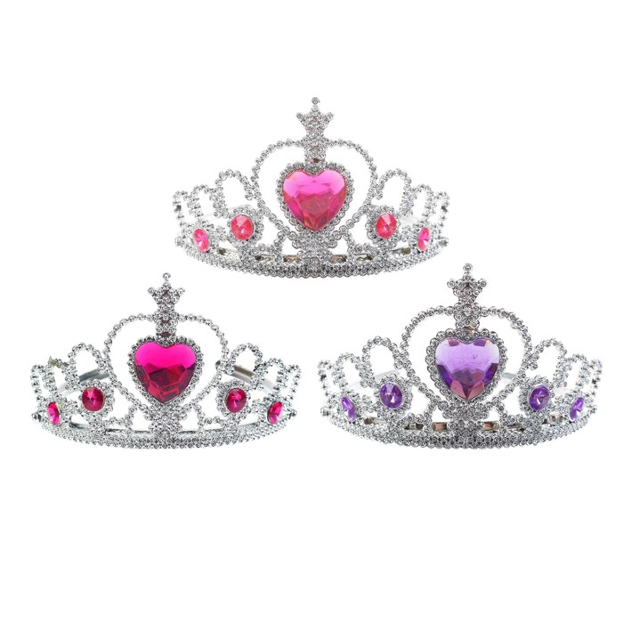 Корона "Инесса" с камнями цвета МИКС