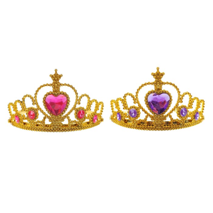 Корона "Инесса" с камнями цвета МИКС