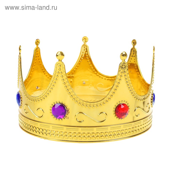 цена Корона «Король», с камнями, обхват головы 56 см