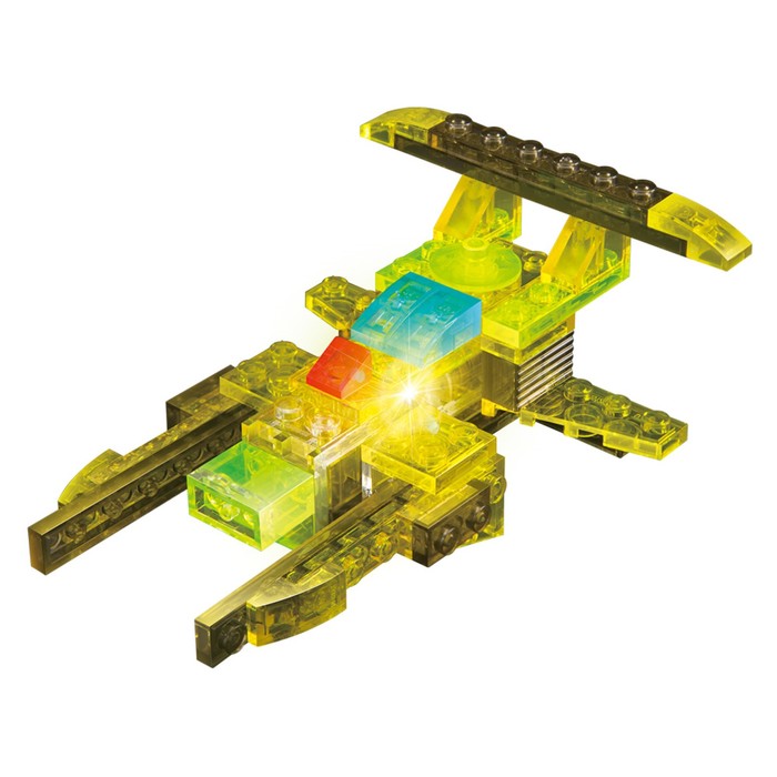 Светящийся конструктор Crystaland «Вертолёт», 3 в 1, 52 детали