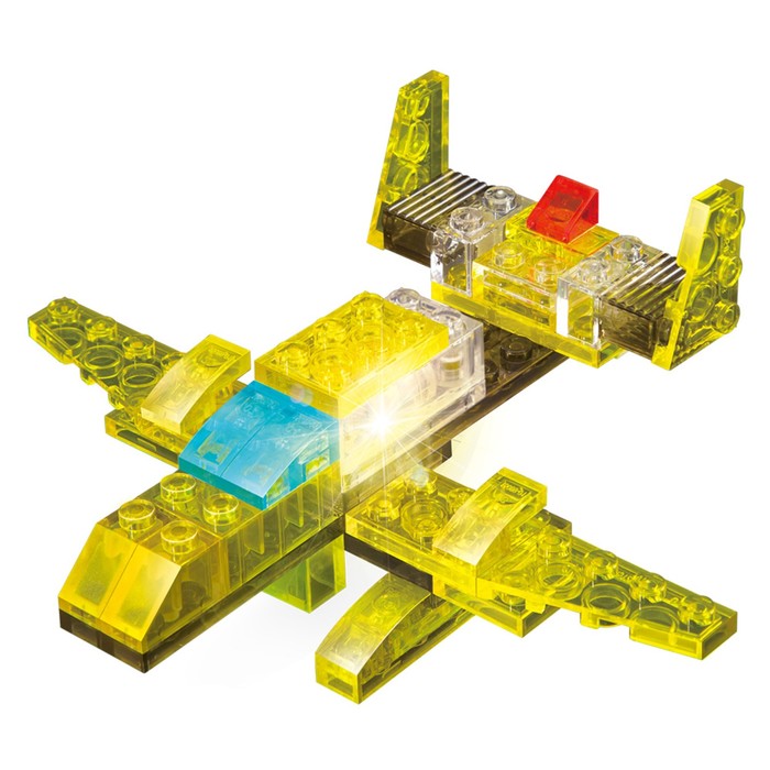 Светящийся конструктор Crystaland «Вертолёт», 3 в 1, 52 детали