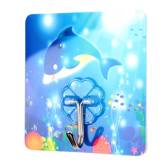 Крючок-наклейка "Океан", цвет МИКС