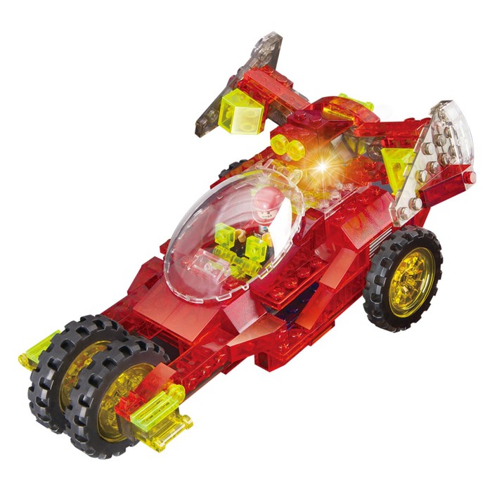 Светящийся конструктор Crystaland «Космический броневик», 3 в 1, 178 деталей