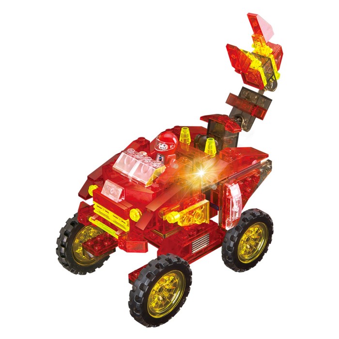 Светящийся конструктор Crystaland «Космический броневик», 3 в 1, 178 деталей