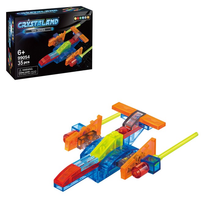 Светящийся конструктор Crystaland «Транспорт», 10 видов