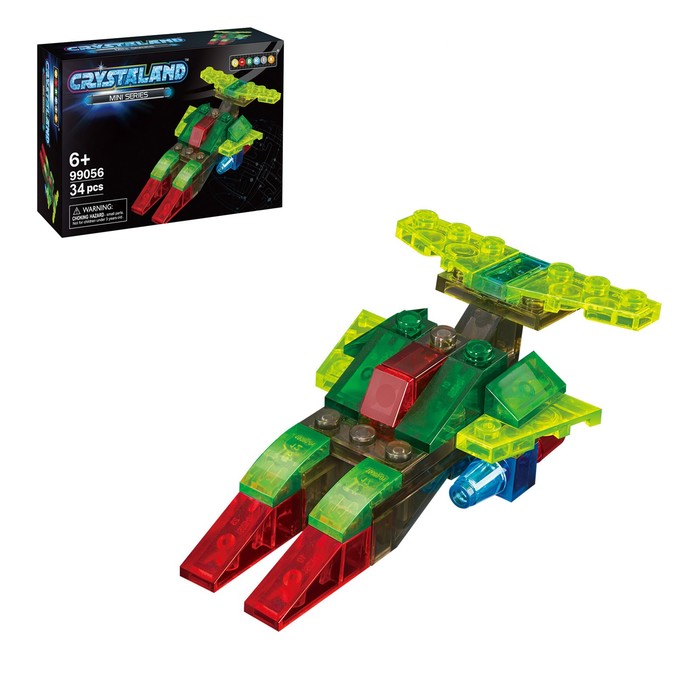 Светящийся конструктор Crystaland «Транспорт», 10 видов