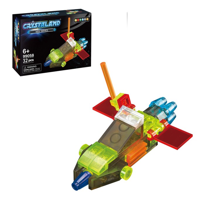 Светящийся конструктор Crystaland «Транспорт», 10 видов