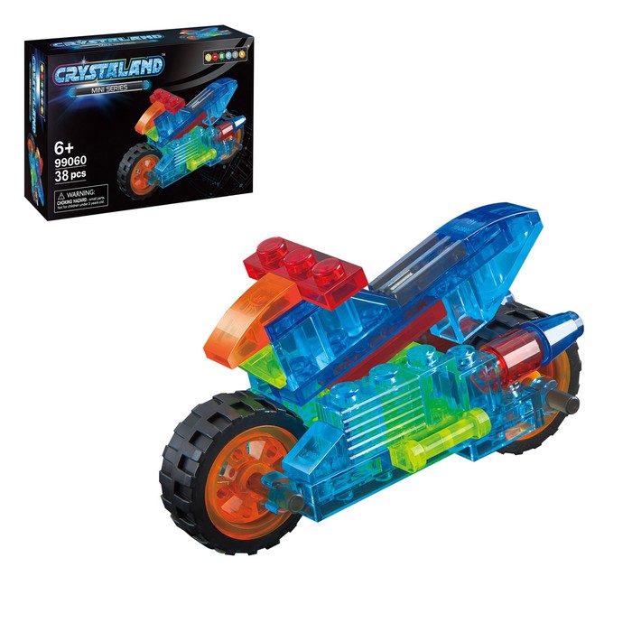Светящийся конструктор Crystaland «Транспорт», 10 видов