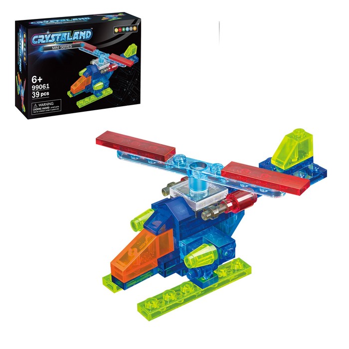 Светящийся конструктор Crystaland «Транспорт», 10 видов