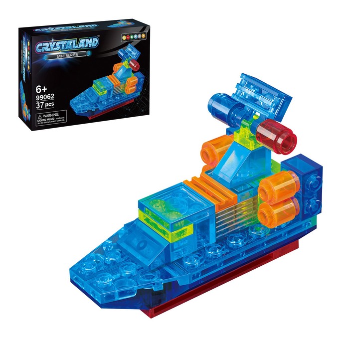 Светящийся конструктор Crystaland «Транспорт», 10 видов